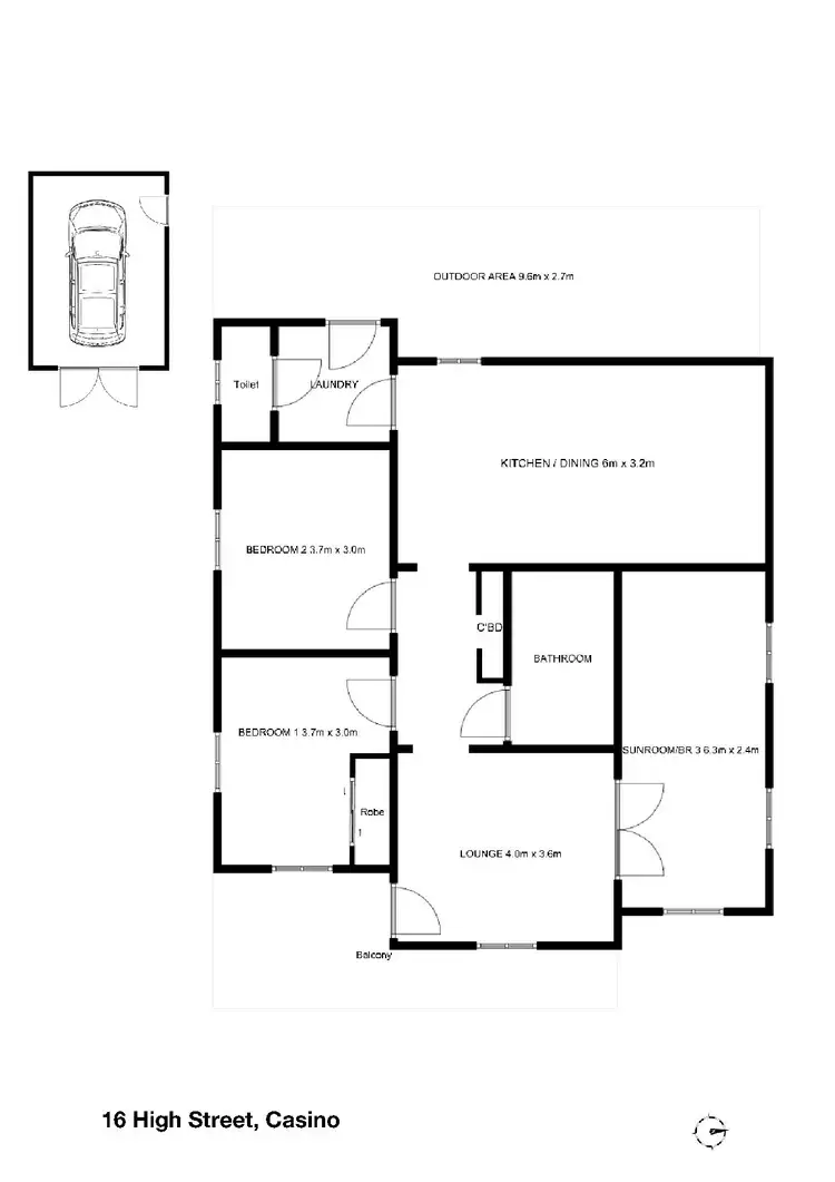 Floorplan of Homely house listing, 16 High Street, Casino NSW 2470