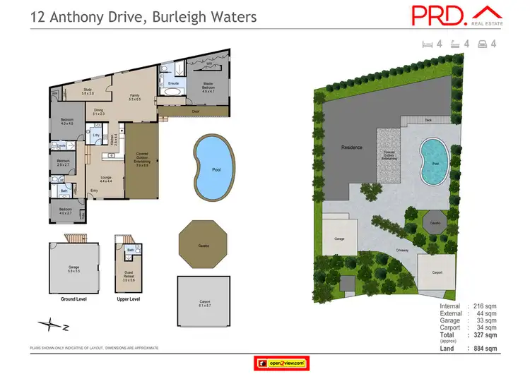 Floorplan of Homely house listing, 12 Anthony Drive, Burleigh Waters QLD 4220