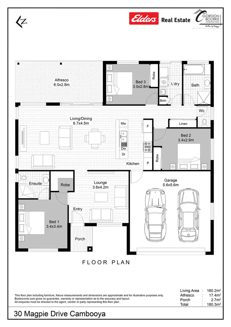 Floorplan of Homely house listing, 30 Magpie Drive, Cambooya QLD 4358