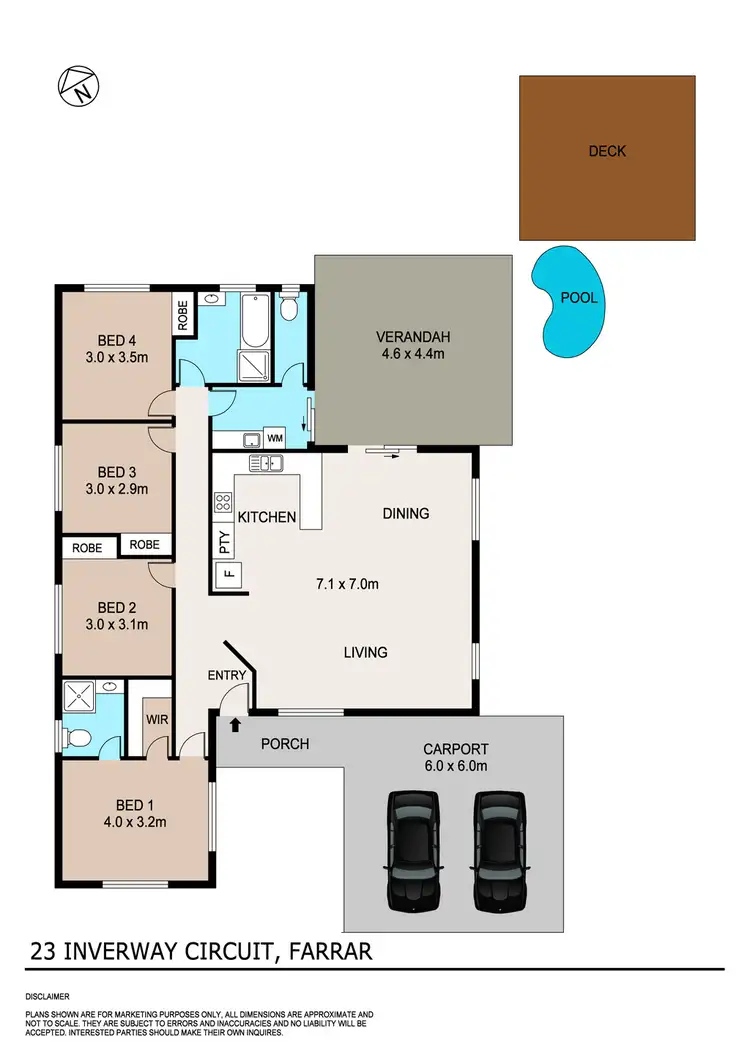 Floorplan of Homely house listing, 23 Inverway Circuit, Farrar NT 830