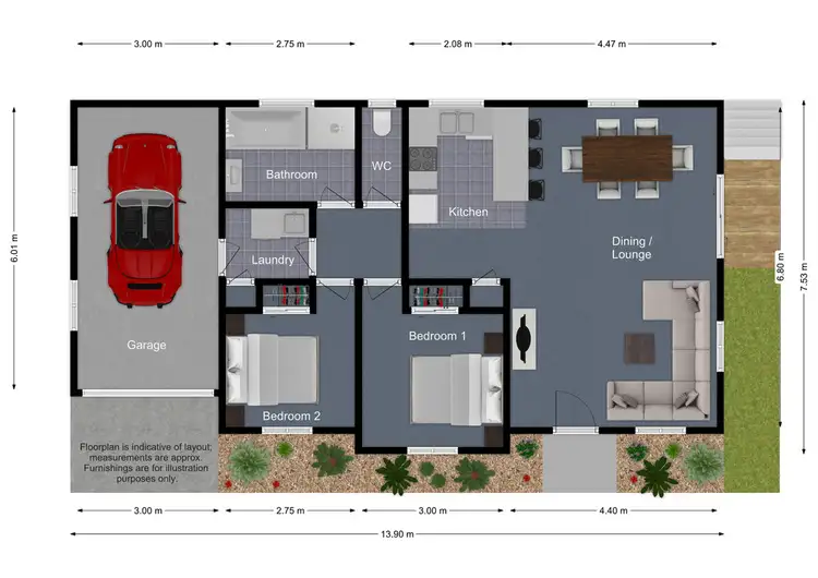 Floorplan of Homely house listing, Unit 2 / 2 Glenfern Street, Howrah TAS 7018