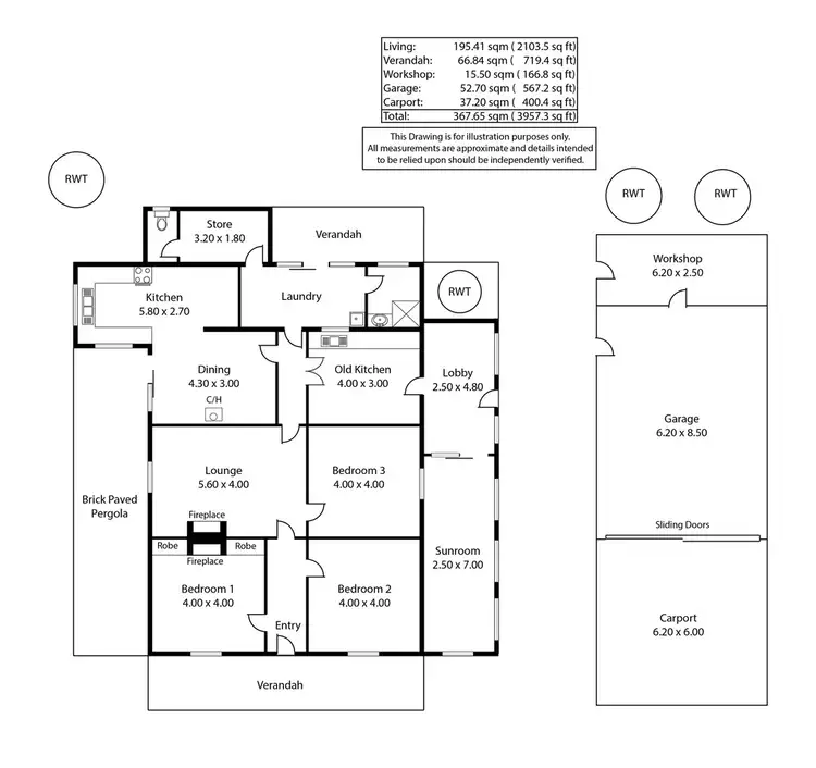 Floorplan of Homely house listing, 5 Miell Avenue, Karoonda SA 5307
