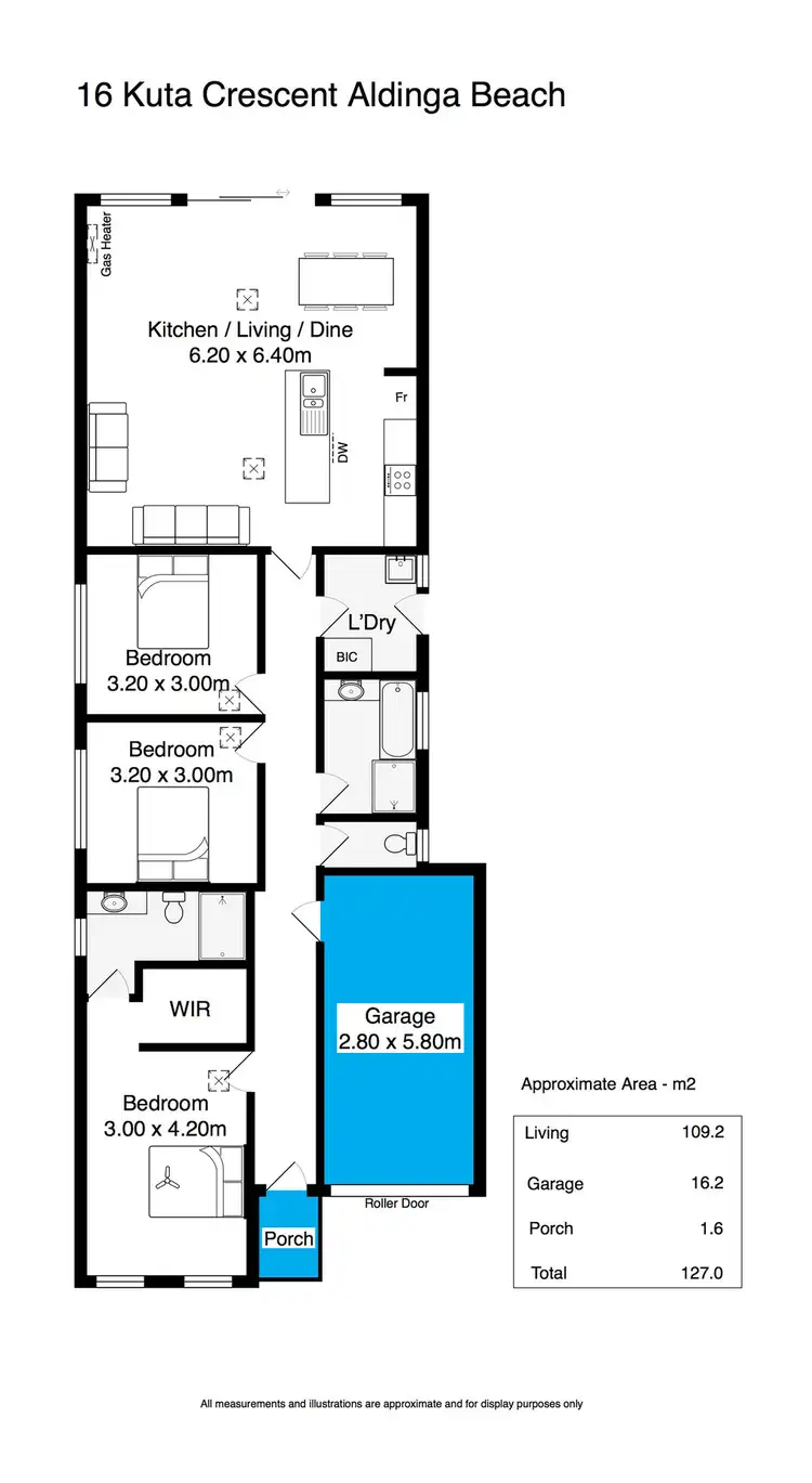 Floorplan of Homely house listing, 16 Kuta Crescent, Aldinga Beach SA 5173