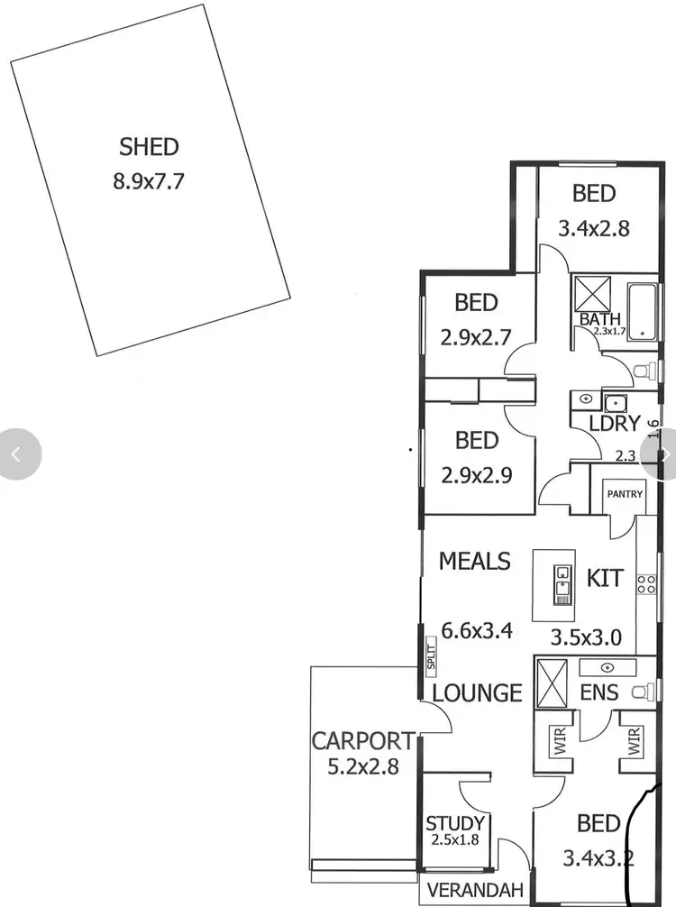Floorplan of Homely house listing, 51 Darling Ave, Murray Bridge SA 5253