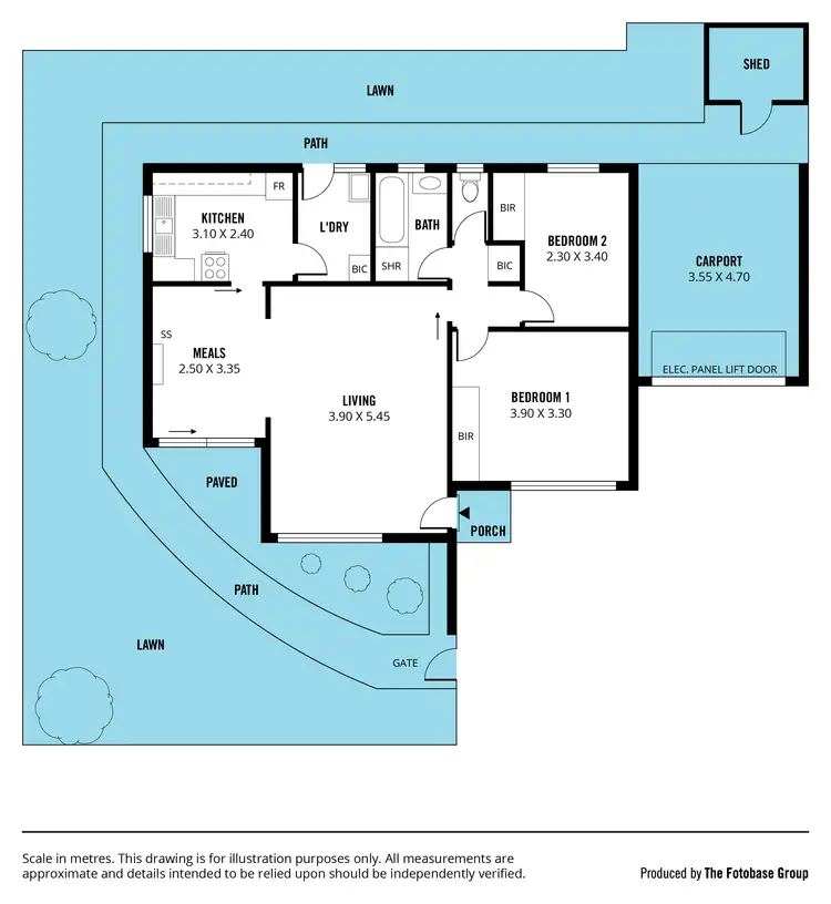 Floorplan of Homely unit listing, 2/2 Brand Avenue, Victor Harbor SA 5211