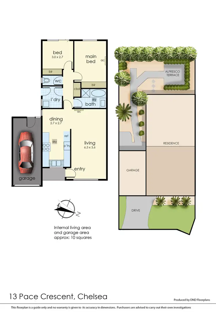 Floorplan of Homely house listing, 13 Pace Crescent, Chelsea VIC 3196