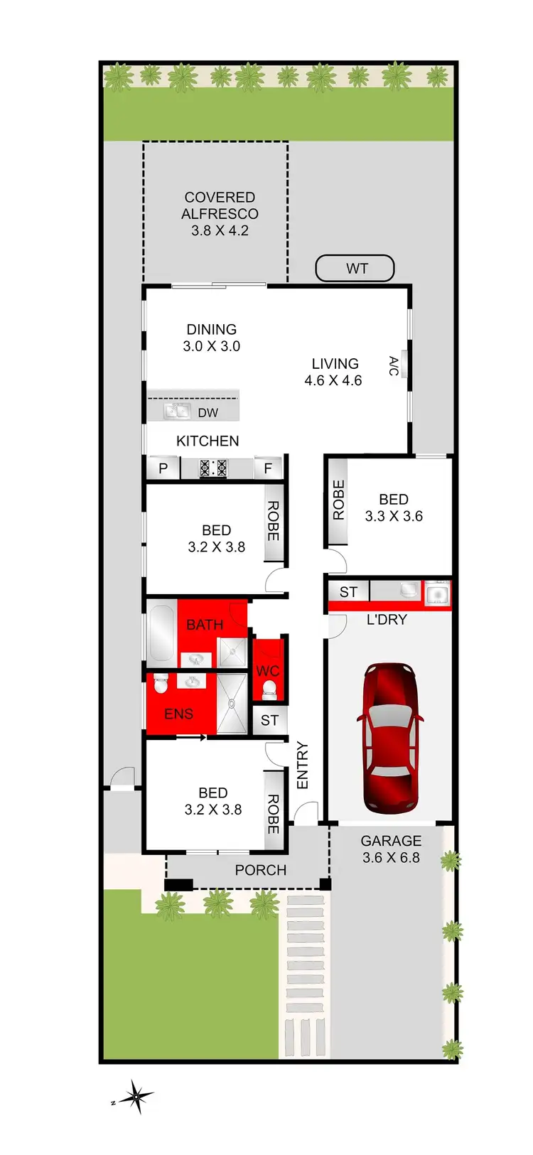 Floorplan of Homely unit listing, 23b Gwynne Street, Hamlyn Heights VIC 3215