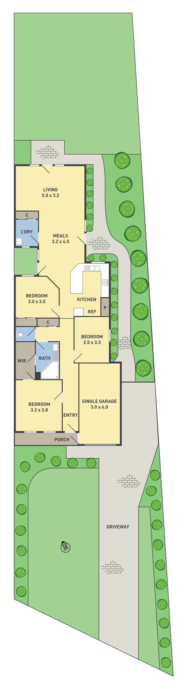 Floorplan of Homely house listing, 2/27 Fleetwood Drive, Greenvale VIC 3059