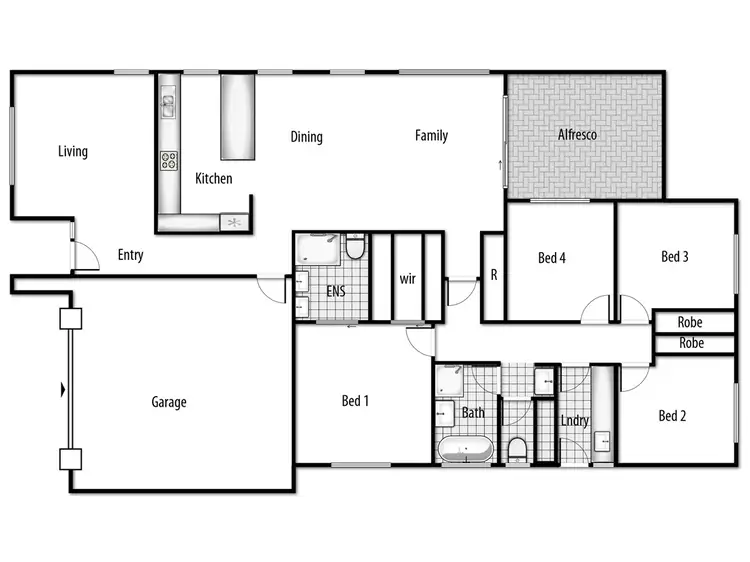 Floorplan of Homely house listing, 5 Tabrett Street, Googong NSW 2620