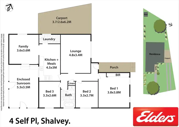 Floorplan of Homely house listing, 4 Self Place, Shalvey NSW 2770