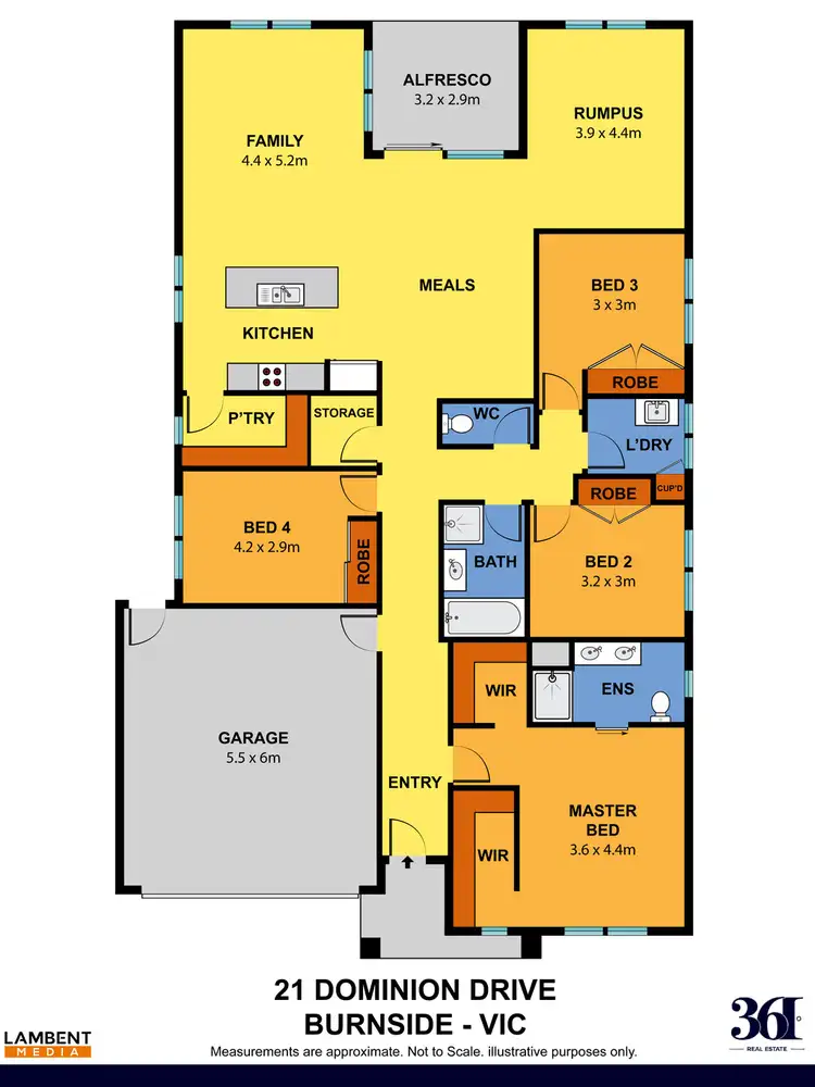 Floorplan of Homely house listing, 21 DOMINION DRIVE, Burnside VIC 3023