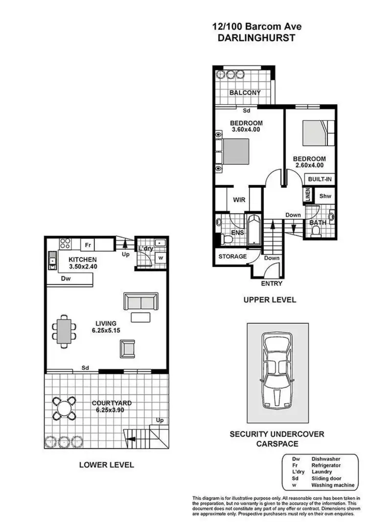 Floorplan of Homely apartment listing, 12/100 Barcom Avenue, Darlinghurst NSW 2010