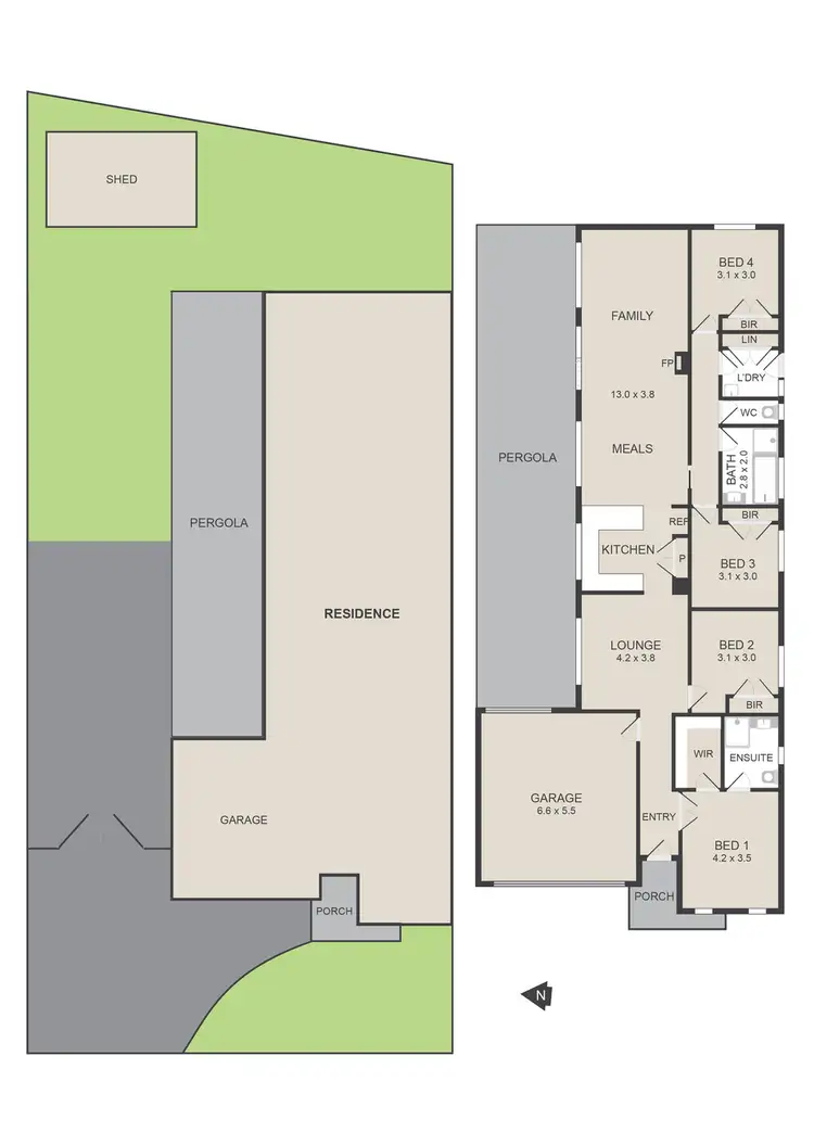 Floorplan of Homely house listing, 18 OShannassy Way, Whittlesea VIC 3757