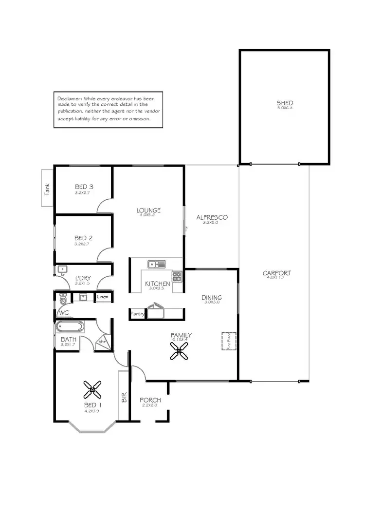 Floorplan of Homely house listing, 7 Baillie Drive, Port Lincoln SA 5606