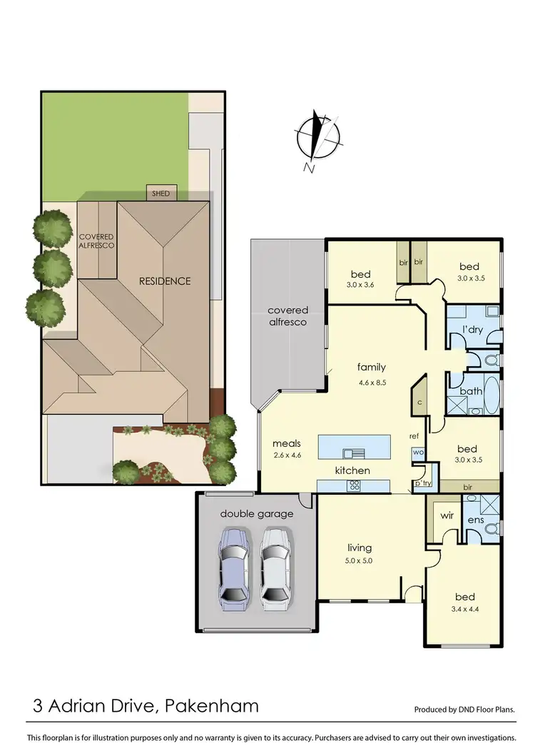 Floorplan of Homely house listing, 3 Adrian Drive, Pakenham VIC 3810
