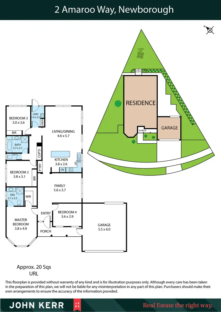 Floorplan of Homely house listing, 2 Amaroo Way, Newborough VIC 3825