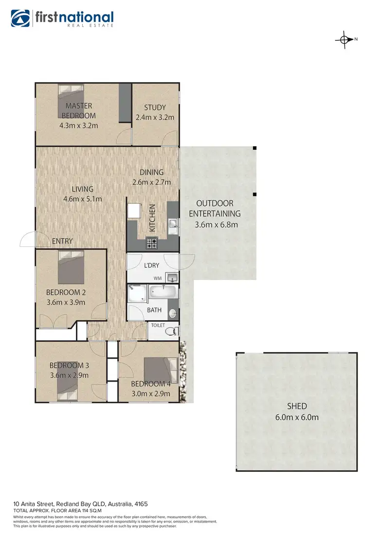Floorplan of Homely house listing, 10 Anita Street, Redland Bay QLD 4165