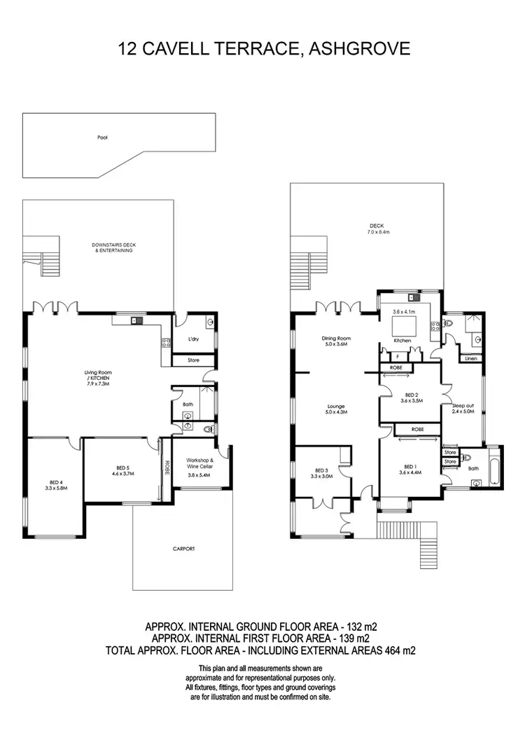 Floorplan of Homely house listing, 12 Cavell Terrace, Ashgrove QLD 4060