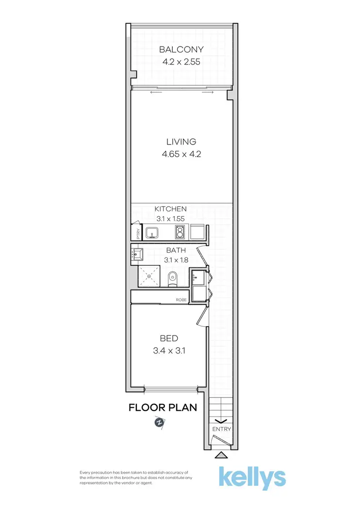 Floorplan of Homely apartment listing, 202/359 King Street, Newtown NSW 2042