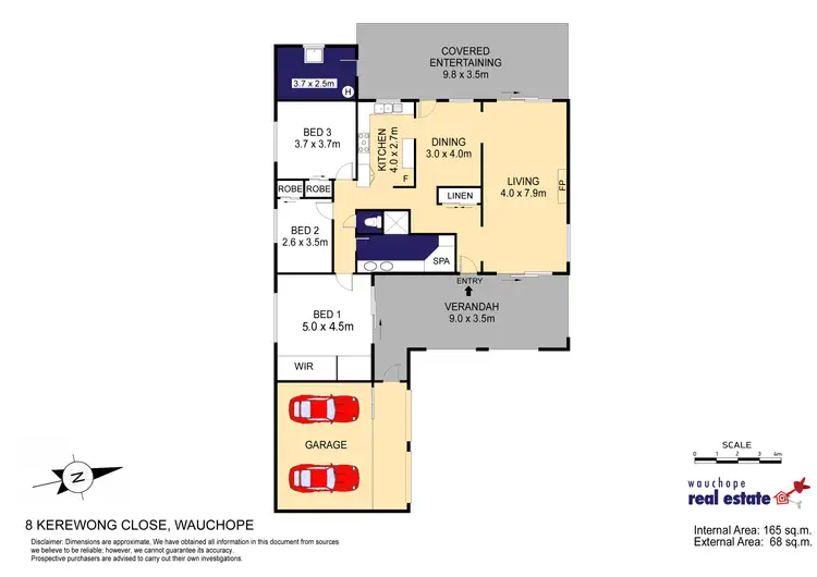 Floorplan of Homely house listing, 8 Kerewong Close, Wauchope NSW 2446