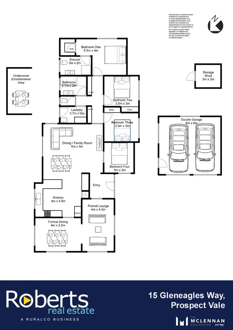 Floorplan of Homely house listing, 15 Gleneagles Way, Prospect Vale TAS 7250