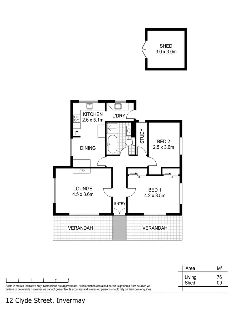 Floorplan of Homely house listing, 12 Clyde Street, Invermay TAS 7248