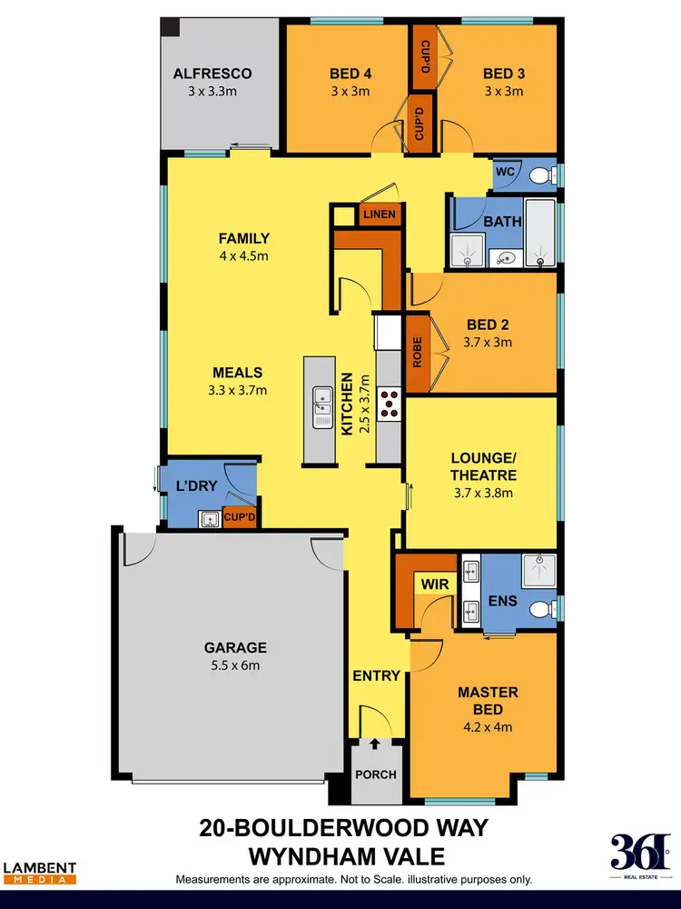 Floorplan of Homely house listing, 20 Boulderwood Way, Wyndham Vale VIC 3024