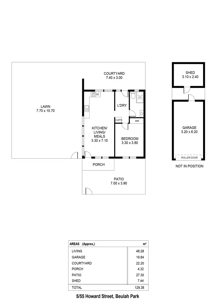 Floorplan of Homely unit listing, 5/55 Howard Street, Beulah Park SA 5067