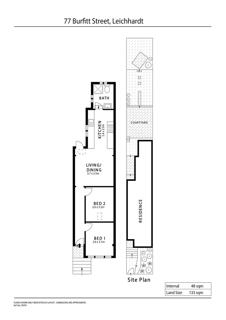 Floorplan of Homely house listing, 77 Burfitt Street, Leichhardt NSW 2040