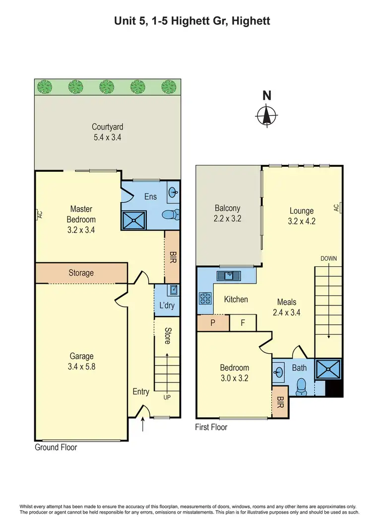 Floorplan of Homely townhouse listing, 5/1-5 Highett Grove, Highett VIC 3190