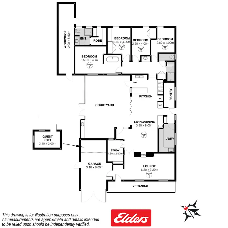 Floorplan of Homely house listing, 2 WAY STREET, Strathalbyn SA 5255