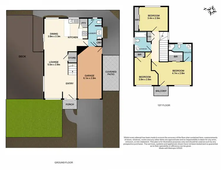 Floorplan of Homely townhouse listing, 1/440-442 Dorset Road, Boronia VIC 3155