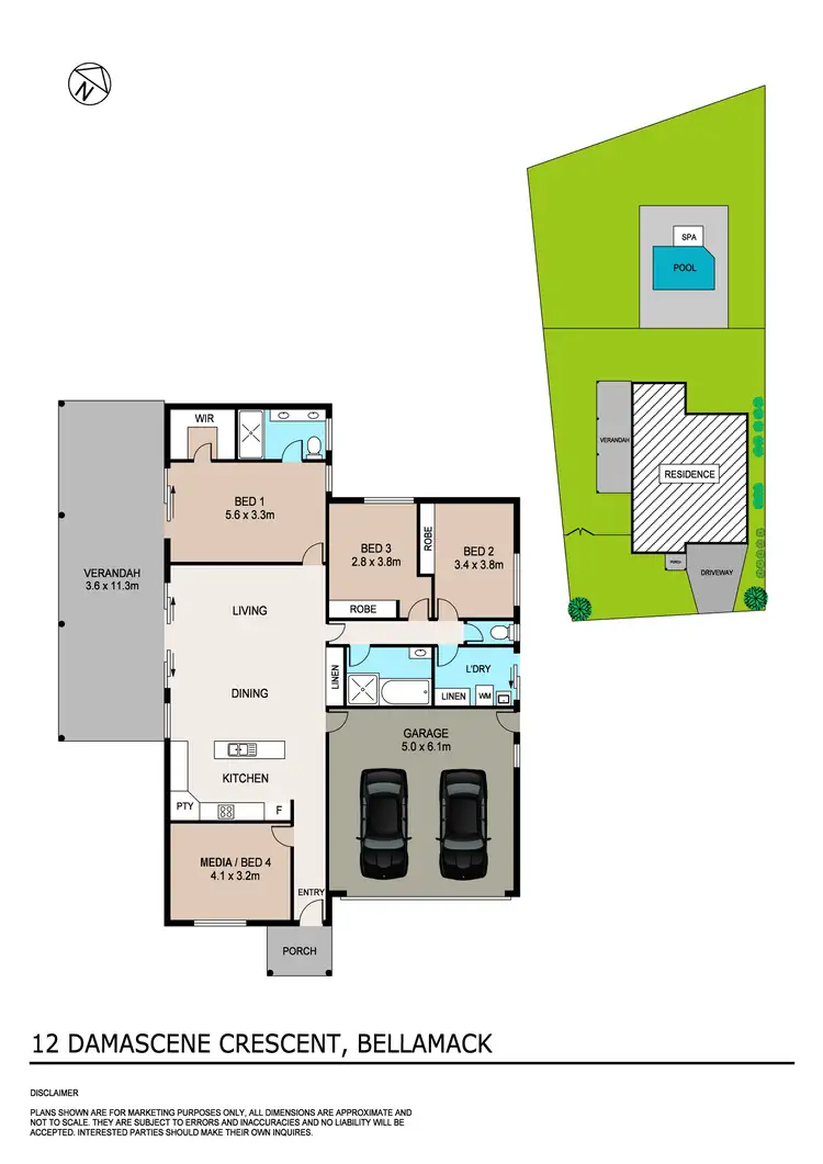 Floorplan of Homely house listing, 12 Damascene Crescent, Bellamack NT 832