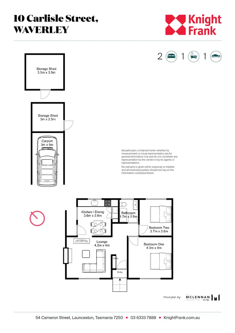 Floorplan of Homely house listing, 10 Carlisle Street, Waverley TAS 7250