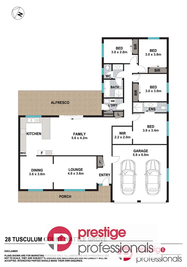 Floorplan of Homely house listing, 28 Tusculum Court, Wattle Grove NSW 2173