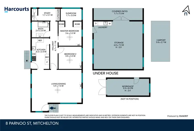 Floorplan of Homely house listing, 8 Parnoo St, Mitchelton QLD 4053