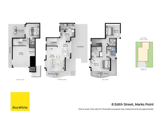 Floorplan of Homely house listing, 8 Edith Street, Marks Point NSW 2280