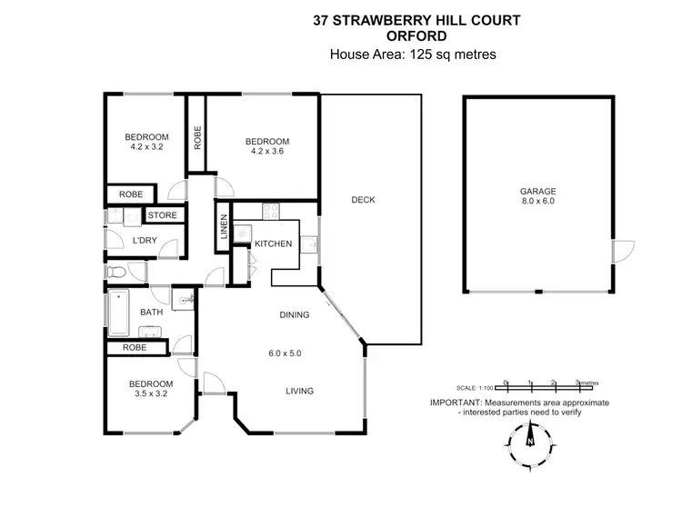 Floorplan of Homely house listing, 37 Strawberry Hill Court, Orford TAS 7190