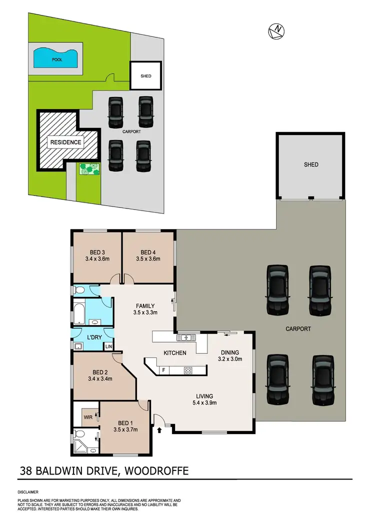 Floorplan of Homely house listing, 38 Baldwin Drive, Woodroffe NT 830