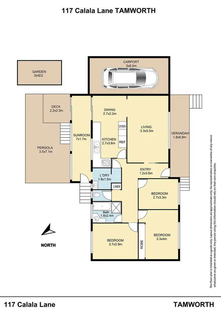 Floorplan of Homely house listing, 117 Calala Lane, Tamworth NSW 2340