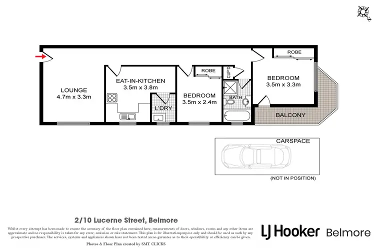 Floorplan of Homely apartment listing, 2/10 Lucerne Street, Belmore NSW 2192