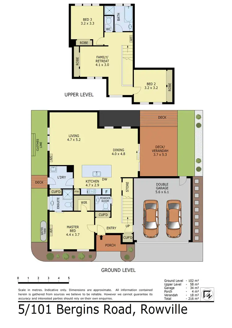 Floorplan of Homely townhouse listing, 5/101 Bergins Road, Rowville VIC 3178