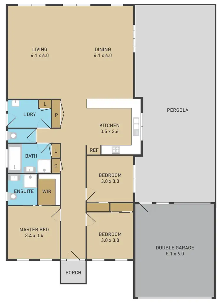 Floorplan of Homely house listing, 103 Springlake Avenue, Caroline Springs VIC 3023