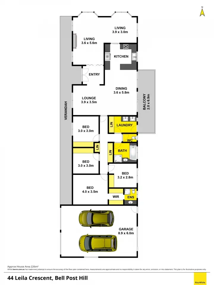 Floorplan of Homely house listing, 44 Leila Crescent, Bell Post Hill VIC 3215