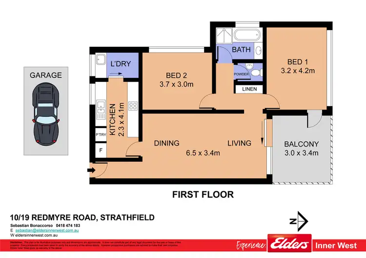 Floorplan of Homely unit listing, 10/19 Redmyre Road, Strathfield NSW 2135