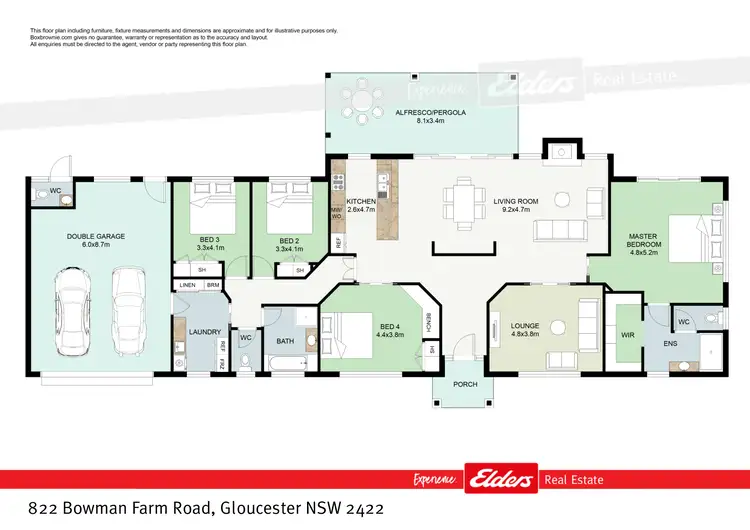 Floorplan of Homely rural property listing, 822 Bowman Farm Road, Gloucester NSW 2422