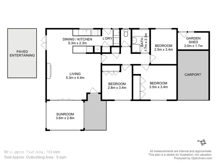 Floorplan of Homely house listing, 58 Redwood Road, Kingston TAS 7050
