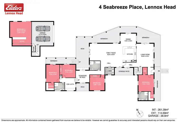 Floorplan of Homely house listing, 4 Seabreeze Place, Lennox Head NSW 2478