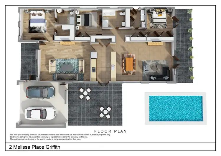 Floorplan of Homely house listing, 2 Melissa Place, Griffith NSW 2680