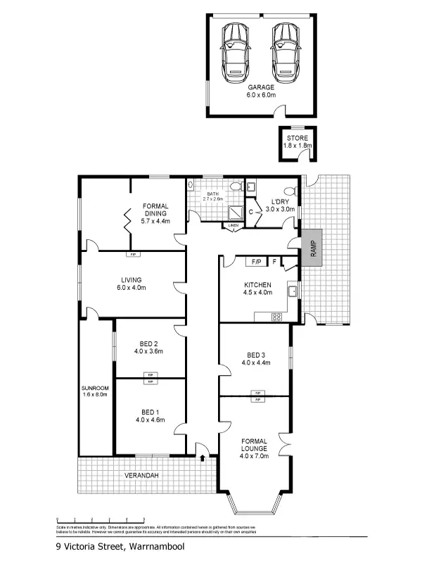 Floorplan of Homely house listing, 9 Victoria Street, Warrnambool VIC 3280